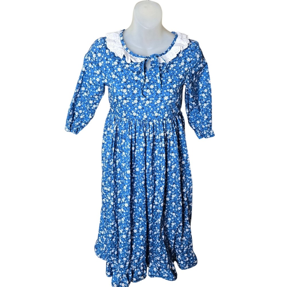 Relibeauty Girls Prairie Pioneer Costume Dress Size 10 Colonial Reenactment